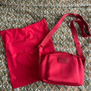 Dagne Dover Micah Crossbody Red Camera Style Bag